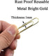 HAHIYO Large Paper Clips, 70 Pack, 2 inches Length, Heavy Duty Tight Grip, Rust Proof Reusable Metal Bright Gold