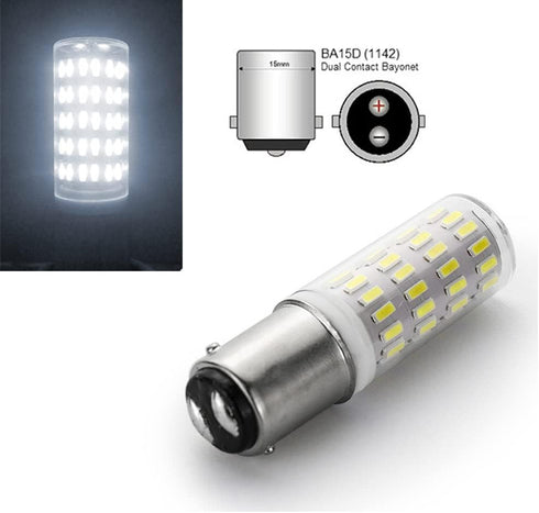 B15 B15D 12V-24V Light Bulb, 5W Cool White 6000K, Pack of 2