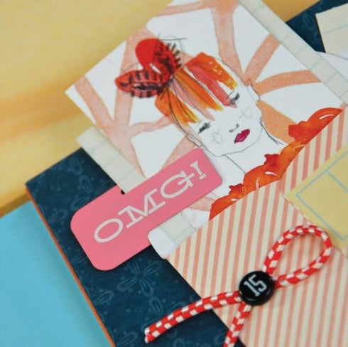 K&Company Smash Scrapbook Metal Clips, Cutesy Design