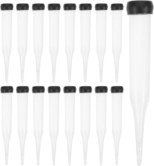 EXCEART 50Pcs Flower Stem Water Tubes with Lids | Floral Arrangement Supplies for