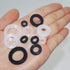 135 PCS Plumbing Rubber Washers Assorted Kit with Flat Silicone Gasket Set for Faucet Shower Head Garden Hose Seals