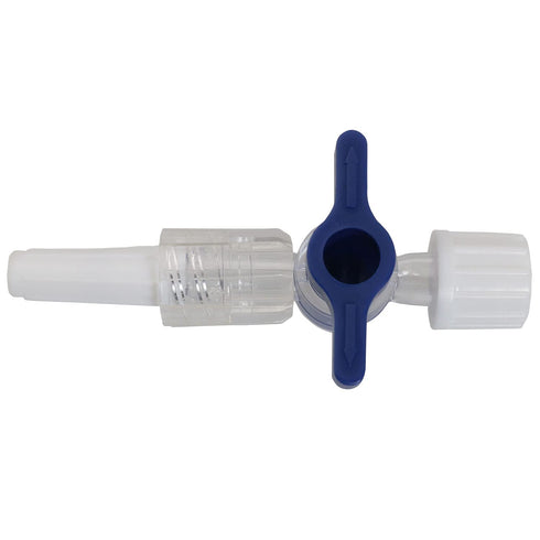 5 Pcs Disposable Medical Valve 2-Way Stopcocks with Luer Connections for School Projects and Research