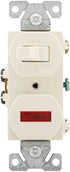 Eaton 277LA-SP 15 Amp Single Pole Combination Toggle Switch and Pilot Light,
