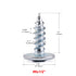 #8 x 1/2" Zinc Plated Phillips Wafer Modified Truss Head Twinfast Point Self Tapping Wood Dura-Screws, 290 PCS (1 LB)