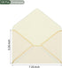 YOKIVE 100Pcs A7 Self Adhesive Envelopes, V Flap Mailing Envelopes with Gold Border, Quick Self Seal for Cards Postcard