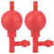 2pcs Rubber Pipette Filler with Three Valve Safety Rubber Pipets for Lab Pipette Filler Tool
