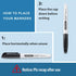 Fine Tip Dry Erase Markers, 76 Pack Black Low Odor Whiteboard Markers for Classroom and Office Use