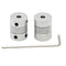 2PCs Flexible Couplings 5mm to 5mm for NEMA 17 Shaft and T5 Lead Screw for RepRap 3D Printer CNC Machine