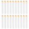 iplusmile 15pcs 25ml Clear Borosilicate Glass Test Tubes with Cork Stoppers for Scientific Experiments, Party