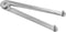 Universal Adjustable Angle Grinder Wrench, Grinder Wrench Pin Spanner Plier Set for Round Nuts (4mm), Silver