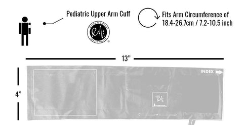 EMI Pediatric Aneroid Sphygmomanometer Manual Blood Pressure Monitor with Child Sized Cuff & Carrying Case EBC-215