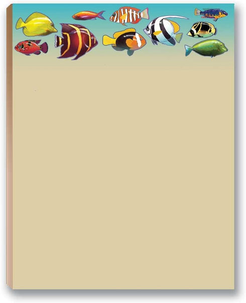 Beach & Ocean Notepads by Stonehouse Collection - 4 Assorted Notepads, USA Made