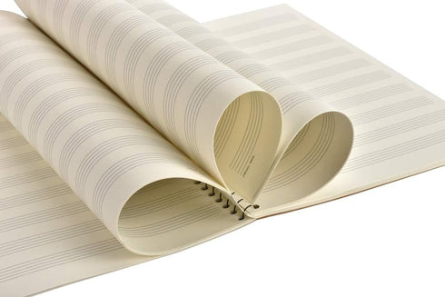 MOREYES Blank Sheet Music Composition Manuscript Staff Notebook with 100 Pages (10.24x7.5 inch/26x19cm)
