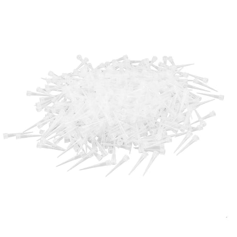 uxcell Laboratory Clear White 10UL Lab Liquid Pipette Tips 1000 Pcs