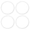 PATIKIL 4pcs Tri Clamps Gasket, 145mm OD 125mm ID Sanitary TC Tri