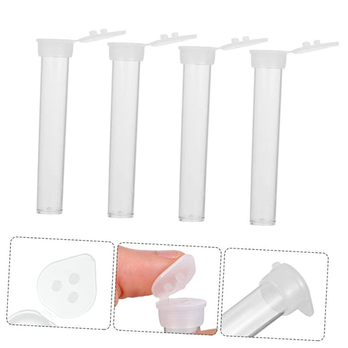 100pcs Test Tube Bottles, Clear Laboratory Test Tubes with Lids for Flower Arrangement, Floral Water Vials