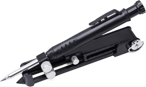Woodworking Graffiti Tools, Aluminum Measuring Pencils, DIY Markers with Deep Holes and Adjustable Gauges
