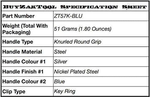 Zak Tool ZT-57K-BLU Zak-window Punch