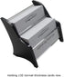 Enyuwlcm Acrylic 2 Tier Business Card Holder Display - Elegant Stand for Office Counter Black/Clear