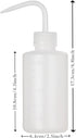 2Pcs Tattoo Wash Bottle 250ml | 8oz Water Squirt Bottle for Medical Succulent Cleaning and Washing, White