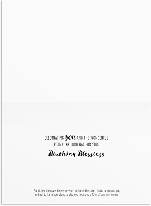 DaySpring - Tony Evans - You Were Made for a Purpose, 12 Birthday Boxed Cards & Envelopes, 4 Design Assortment with