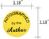 Easter Stickers Autographed by The Author, 1.18 inch Gold Foil, 1008 Labels/Pack