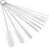 10Pcs Silver Long Straw Brush, Nylon Pipe Tube Cleaner 8-ihch 10 Different Diameters Set, Long Straw Brush for Sippy Cup, Brush Drinking Straw Cleaning Brush,Brushes,Cleaning Tools by YuanHolumid
