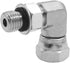(2-PACK) 6901-04-04-NWO Hydraulic Hose Adapter Fitting 1/4" Male Adjustable Nut O-Ring Boss × 1/4" Female Swivel