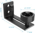 ZEKOO 2 PCS Adjustable Sliding Barn Door Floor Guide, 8 Setup Options, Flush Flat Bottom Design