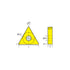 HHIP 6004-6142 TCMT-432 Tin Coated C5 Triangle Positive Rake Carbide Insert, 1/2" IC