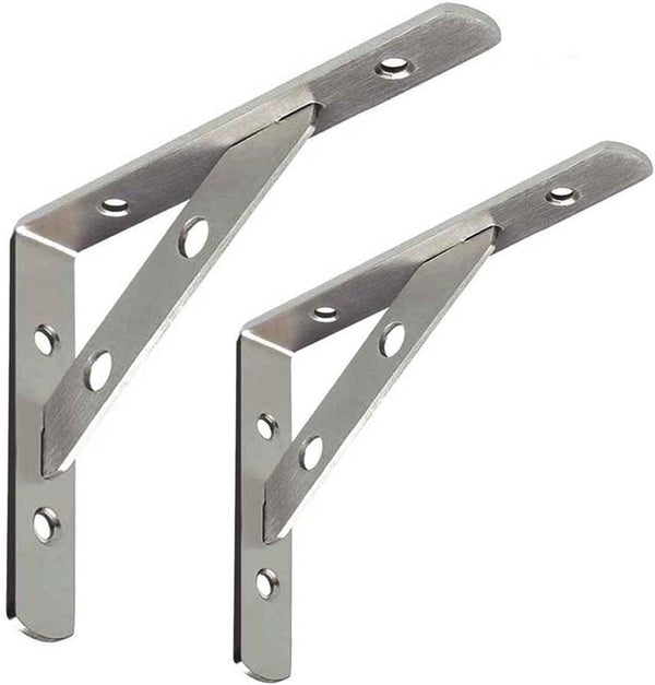 Heavy Duty Shelf Bracket, 6x4 Inch l Brackets, Shelf Support Corner Brace