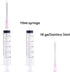 40PCS-10ml Luer lock Syringes with 18ga Needles, Individually Packaged Disposable Plastic Syringes and Needles for