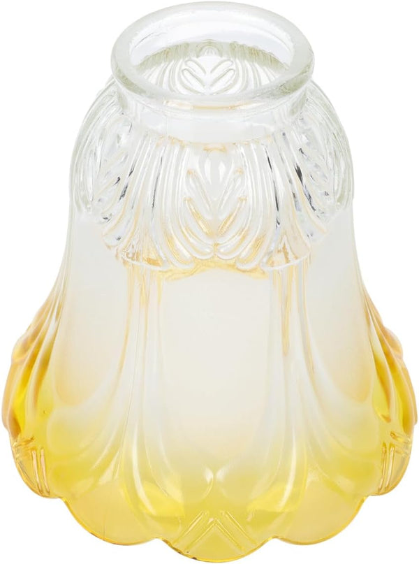 TEHAUX Small Frosted Glass Lamp Shade - Flower Lampshades Ceiling Fans Pendant