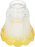 TEHAUX Small Frosted Glass Lamp Shade - Flower Lampshades Ceiling Fans Pendant