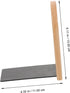 TEHAUX Wooden Bookend Desk Organizer Thickened Beech Wood Book Stand Practical Book Holder for Files Magazines Office