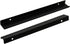 LC LICTOP 300mm/11.8" Modern Style Finger Edge Tab Pull Handle Door Knobs Drawer Pulls Aluminum Matte Black Satin Nickel with Screws (Black 2pcs) by LC LICTOP