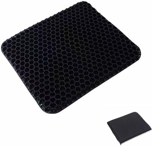 Yimiyaa Gel Seat Cushion, Double Thick Egg Gel Cushion for Pressure Pain Relief, Breathable Wheelchair Cushion Chair