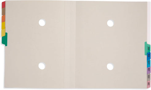 Blue Summit Letter Size Expanding Desk File with 12 Dividers for Monthly Organization