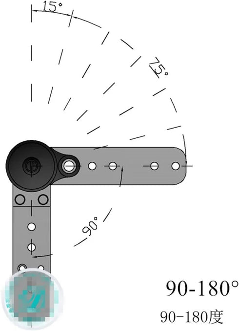 AHJRQYP 2Pcs 5 6 7 Catholic(90-180 Adjustment Furniture Hinge Positions fold Chair Modified Ratchet Support Hinge