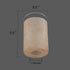 2 Pack 1-5/8-Inch G0077 Tawny Linen Frosted Glass Shade, Cylinder Light Fixture Replacement Globe or Cover with Fitter