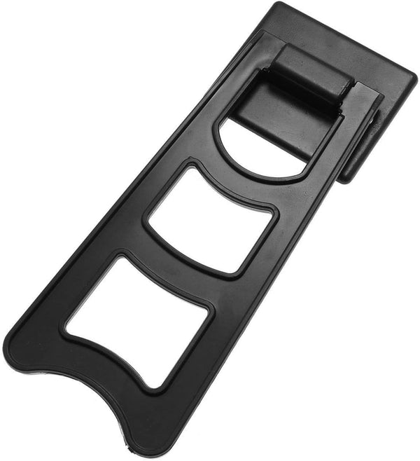 Maxmoral 6PCS 4.64'' Black Plastic Picture Frame Easel Back Stand for Photos and Tabletop Art