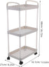 Tofficu Utility Rolling Cart Slim Cart with Wheels Modern Storage Organizer for Kitchen Bathroom Office Multi Shelves