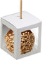 A & H Legacy Candy Apple Boxes With Hole | Pack of 12 White Glossy 4x4x4