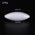 MECCANIXITY Magnetic Stirrer Mixer Stir Bar Rod 30mm(1.18") x10mm Olive Shape Coating Magnet White for Laboratory 2Pcs