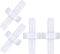 Mudder 4 Packs Check Valve, 1/4 Inch 6mm PVDF One-Way Check Valve for Fuel, Gas, Liquid, Air