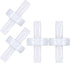 Mudder 4 Packs Check Valve, 1/4 Inch 6mm PVDF One-Way Check Valve for Fuel, Gas, Liquid, Air