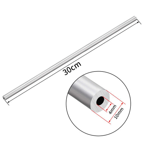 uxcell 6063 Seamless Aluminum Round Straight Tubing, 1 Feet Length, 0.156 Inches ID