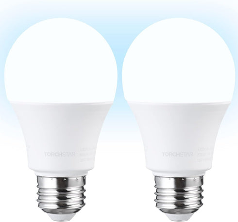 TORCHSTAR Universal Garage Door Opener LED Bulb, 100W Equivalent, 1700lm Ultra Bright, E26 Base, 5000K Daylight, 2 Pack