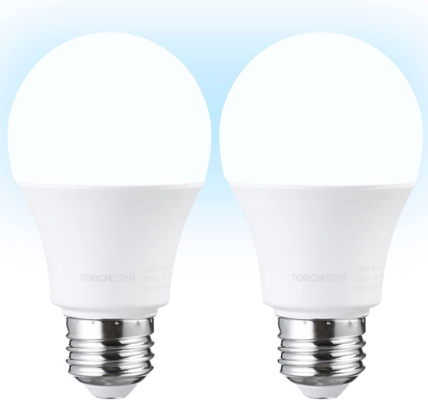 TORCHSTAR Universal Garage Door Opener LED Bulb, 100W Equivalent, 1700lm Ultra Bright, E26 Base, 5000K Daylight, 2 Pack