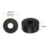 8pcs Rubber Spacer 2 Inch OD 0.8 Inch ID 0.8 Inch Thick Neoprene Round Anti Vibration Isolation Pads Isolator Rubber Washers Bushings for Home Cars Boat Accessories, Black